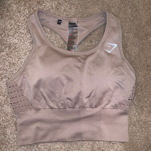 GYMSHARK Taupe Energy Seamless Sports Bra